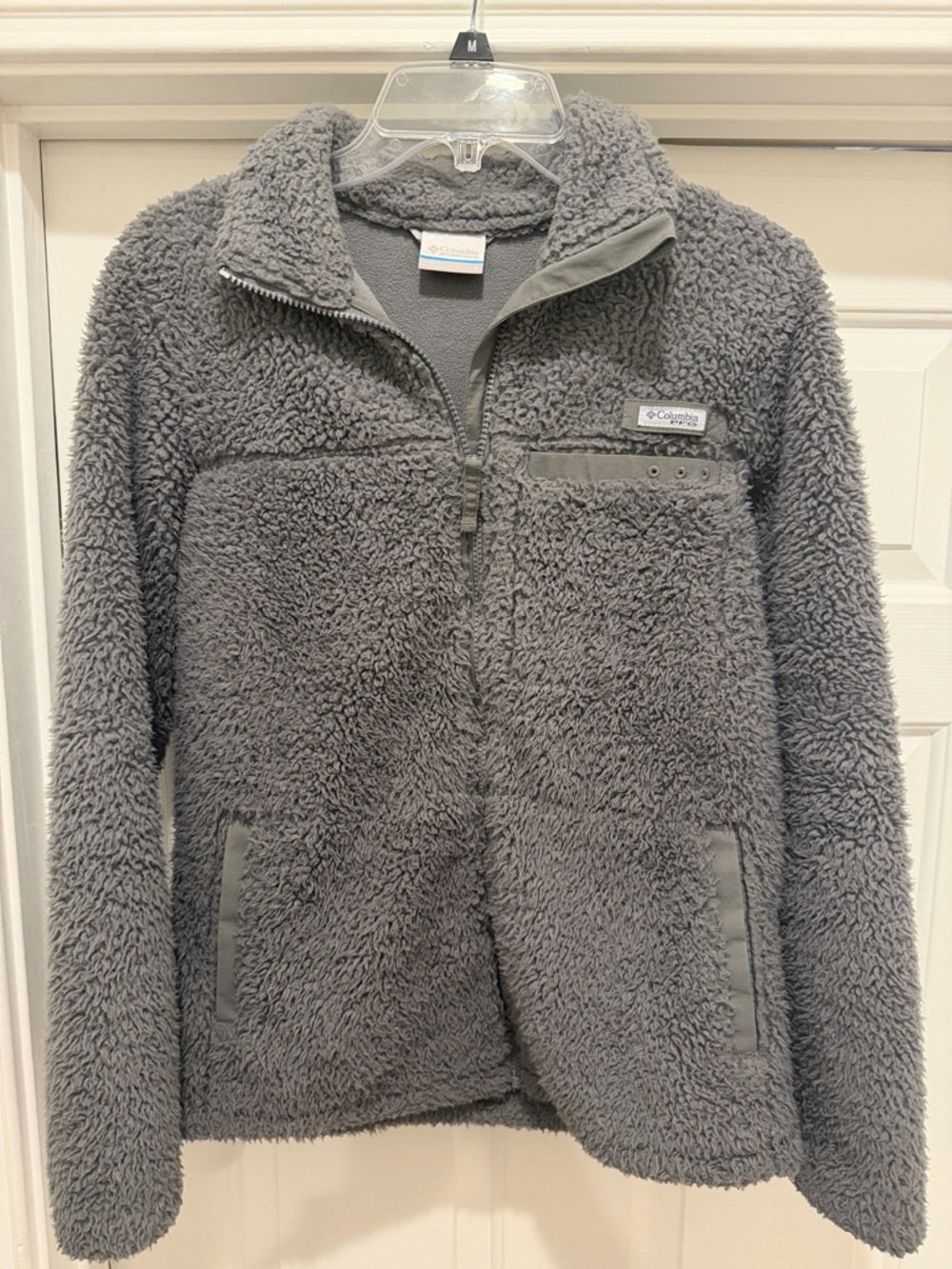 Columbia Dark Gray Sherpa Zip-Up Jacket
